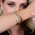 Bracelete em Metal Dourado