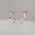 Brinco Dourado Ear Cuff em Metal