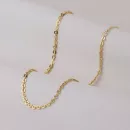 Pulseira Dourado em Metal 18+5cm