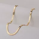 Pulseira Dourado em Metal 18+5cm