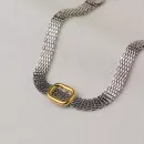 Pulseira Ródio com Elo Argânigo 17+5cm em Metal