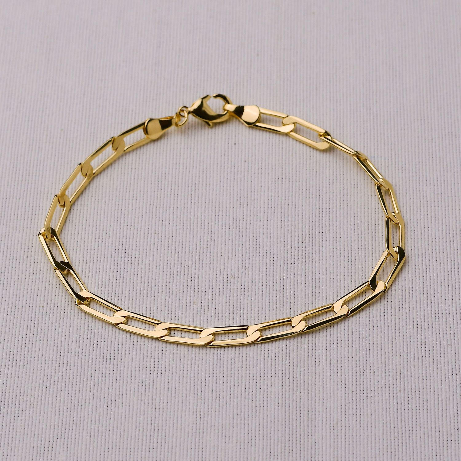 Pulseira Dourada em Metal 22cm