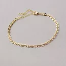 Pulseira Dourado em Metal 18+5cm